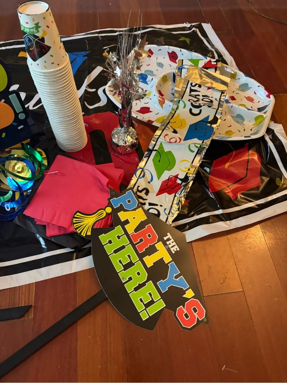 Colorful Graduation Party Supply Bundle - Multicolor